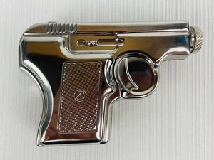 Pistola de mano de acero inoxidable de colección novedad frasco de whisky jarra vajilla 6 OZ. - Imagen 1 de 8