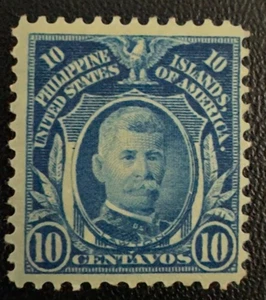 Philippinen Briefmarke #245 M-OG-H 10¢ blau - Bild 1 von 2