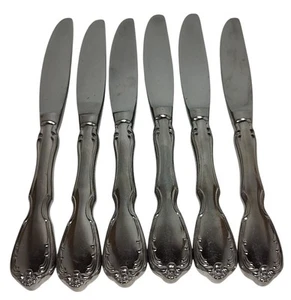 Noritake Serenade Dinner Knife 18 8 Stainless Japan 8.5 In Set of Six SEE - Picture 1 of 5