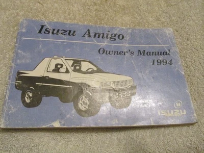 Rare HTF 1994 Isuzu Amigo Owners Glove Box Manual OEM Factory Guide Book - Image 1 of 4
