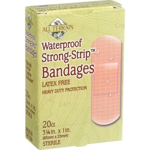 All Terrain Strong Strip Bandages Heavy Duty 3.25 Inch x 1 Inch 20 Count 2 Pack - Picture 1 of 4