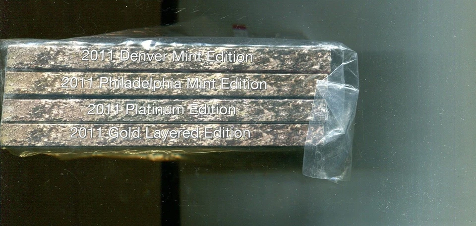 2011 NATIONAL PARK QUARTER P + D GOLD AND PLATINUM LAYERED 20 COIN SET - Image 1 of 1