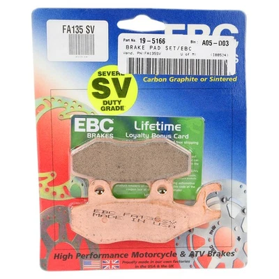 2006-2008 Kawasaki KVF650 F/H/G Brute Force 4x4i Severe-Duty Front Brake Pads - Image 1 of 2