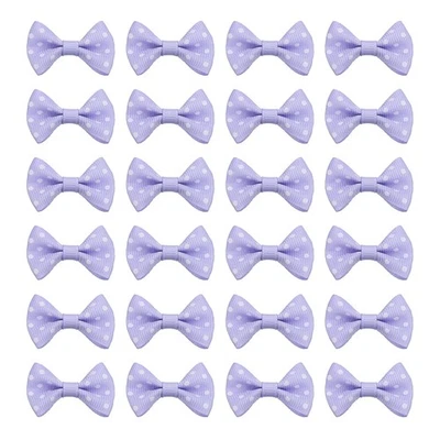 100 Piezas Cinta de Grosgrain de 1.5" Mini Arco Impresión para Artesanías Hágalo Usted Mismo, Púrpura Claro Foto 1 de 4