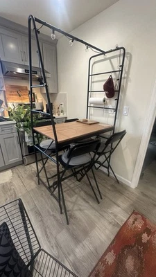 Ikea Counter Height Dining Table And Seats - Image 1 of 4