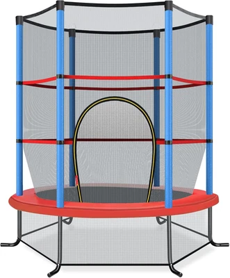 Trampolino Elastico Bambino in Acciaio, Tappeto Elastico Bambini Da Esterno E Da - Immagine 1 di 4