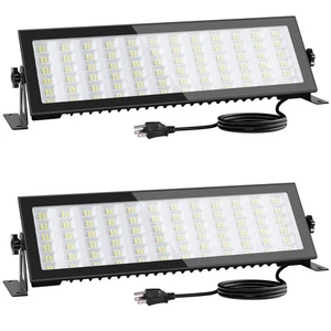 2 Pack LED Shop Lights, 120W 15600LM 6000K Super Bright LED Work Light, IP66 ... - Picture 1 of 8
