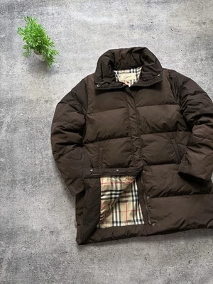 Vintage Burberry London Down Puffer 700 Check Jacket Y2K Streetwear Luxury Coat - Image 1 of 4