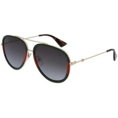 Gucci Men's Sunglasses Gradient Grey Lens Metal and Acetate Frame GG0062S 003 - Image 1 of 4
