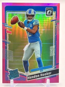 2023 Panini Donruss - Rated Rookie Hendon Hooker Optic Preview Pink Prizm (RC) - Picture 1 of 1