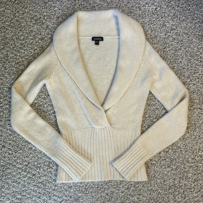 Suéter Bebe Mujer Delantero Talla L Angora Conejo Mezcla Lana de Cordero Y2K Crema Foto 1 de 4