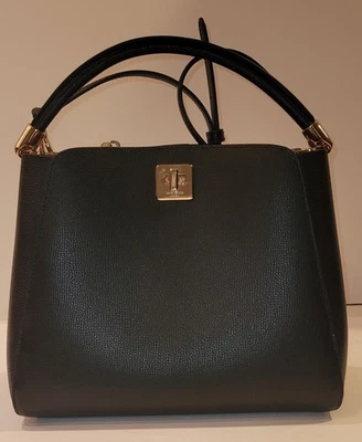 Cartera Kate Spade Phoebe con asa superior mediana cuero granulado KG755 negra usada Foto 1 de 4