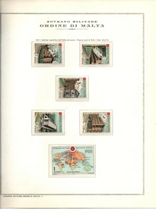 SMOM 1970-1974 - 57 francobolli + 5 foglietti - MNH - montati su 12 fogli Marini - Foto 1 di 12