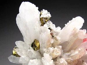 Quarz und Chalkopyrit Boldut Mine Cavnic Maramures Rumänien - Bild 1 von 9