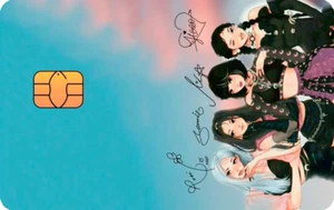 Black pink Credit l Debit Card Sticker Phone Tumbler Laptop - Picture 1 of 2