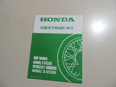 HONDA CBX 750 F F2 1986 Werkstatthandbuch Nachtrag Heft shop manual addendum - Bild 1 von 4