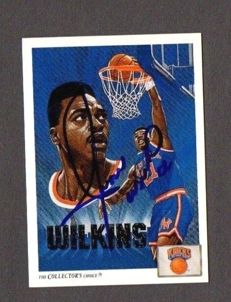 Gerald Wilkins 1991-92 Upper Deck authentic autographed card Knicks - Image 1 of 1