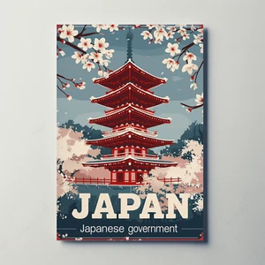 Japan Vintage Travel Poster - Japanese Government - Picture 1 of 28