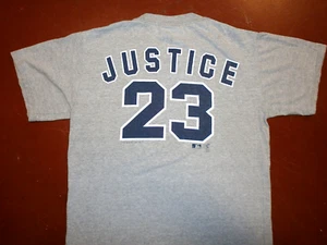 CAMISETA DE LOS INDIOS DAVID JUSTICE CLEVELAND de colección años 90 MLB Béisbol 23 MEDIANA - Imagen 1 de 4