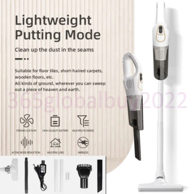 3IN1 Cordless Vacuum Cleaner Hoover Upright Lightweight Handheld Bagless Home - Image 1 of 4