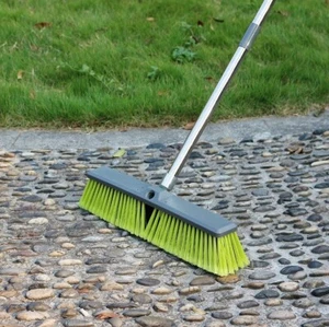 PHYEX 18” Push Broom with Adjustable Long Handle, Multi-Surface Floor Scrub... - Picture 1 of 5
