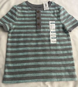 Old Navy Toddler Boy Short Sleeve Striped Henley 3T NWT