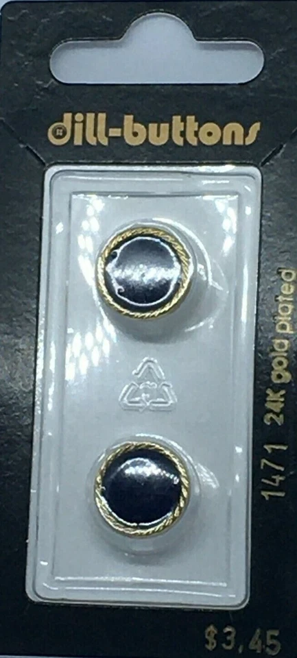 Dill Buttons ~ (1471) - 1/2" - 2 ct - Image 1 of 1