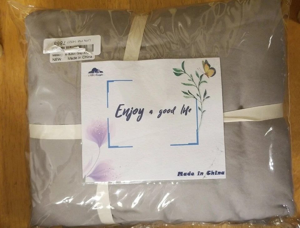 Funda nórdica M&Meagle gris oscuro, diseño de moño de color sólido, tratamiento 100 % microfibra Foto 1 de 1