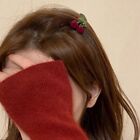 Hair Clip Red Velvet Hair Claw Korean Style Headwear Female Hair Accessories