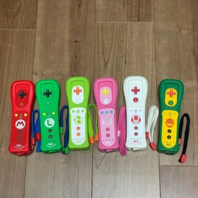 NINTENDO WII Remote Motion Plus MARIO LUIGI PEACH YOSHI TOAD KOOPA Set of 6 U - Image 1 of 4