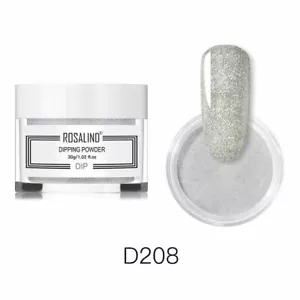 Rosalind Nails Dipping Powder - Gradient Effect - Large 30g Jar- *GRAY GLITTER* - Picture 1 of 1