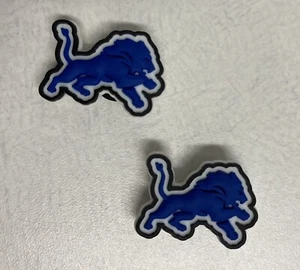 Dijes de zapatos de cocodrilo del equipo de fútbol americano de los Detroit Lions de la NFL - 2 piezas - Imagen 1 de 1
