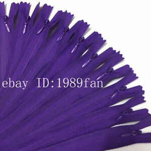 Nylon 3# Invisible Zippers (12-20 inch )Tailor Sewing Craft 100 pcs (20 colors) 