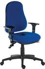 Ergo Comfort Air High Back Fabric Ergonomic Operator Office Chair With Arms Blue