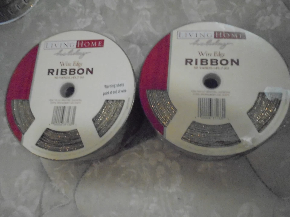 Living Home Holiday Wire Edge Ribbon 50 YARDS (45.7M) - Image 1 of 1