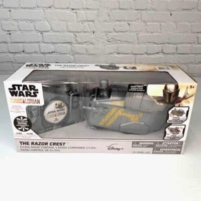 Star Wars Remote Control Spins Radio Toy Disney Mandalorian The Razor Crest - Image 1 of 4