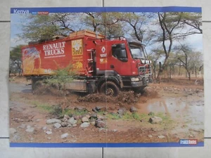 POSTER CAMION RENAULT TRUCK KENYA 55 x 42 cm - Foto 1 di 1