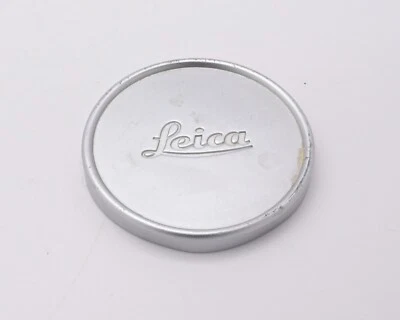 Leica 56mm ID Silver Logo Metal Front Slip-On Lens Cap  (#16354) - Image 1 of 4
