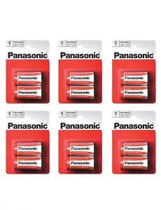 12X C Size Panasonic Zinc C Batteries Heavy Duty 14G, R14P, 1235, C Battery Bulk - Picture 1 of 1