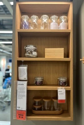 Brand New IKEA HAGAAN Wall Open Cabinet Oak Effect 18x6x37 " 005.355.25 - Image 1 of 3