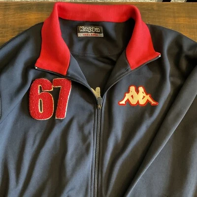 Chaqueta deportiva clásica con cremallera completa Kappa para hombre XXXL azul y rojo 67 Foto 1 de 4