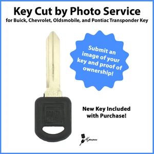 -Llave Cut por Foto- Servicio para Nuevo Transpondedor GM Llave de Coche B97-PT / Megamos 13 - Imagen 1 de 7