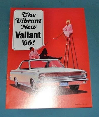 1966 Plymouth Valiant продажи брошюра канадский новый из старых запасов - Изображение 1 из 4