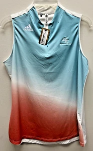 Adidas Women's Primegreen Multicolor Sleeveless Golf Polo Logo - Size L - NWT - Picture 1 of 5