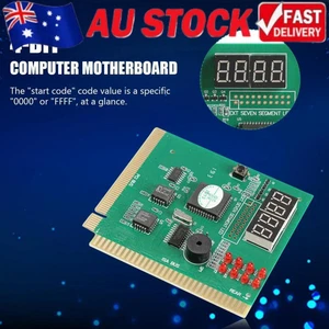 4-Digit PC Analyzer Diagnostic Post Card Motherboard Fault Testers for ISA - Afbeelding 1 van 12