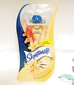 Schick Skintimate Disposable 3count Razors Exfoliating Vanilla Sugar - Picture 1 of 5