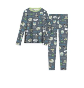 Cuddl Duds Star Wars Boys Gray Thermal Warm Underwear Long Sleeve Set Sizes S - Picture 1 of 6