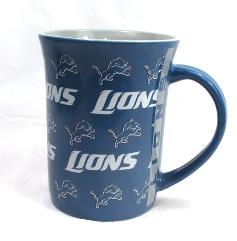 Detroit Lions  14 oz  CERAMIC  COFFEE MUG  ' THE MEMORY COMPANY '  BRAND NEW Cover