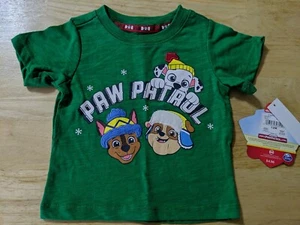New Boys Size 12 Month Paw Patrol Christmas T-shirt By Spin Master - Picture 1 of 1