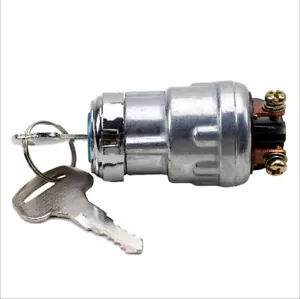 UNIVERSAL IGNITION Key SWITCH 12-VOLT 2 KEYS 3POSITION ON OFF START CAR BOAT - Picture 1 of 7